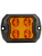 Durite 0-441-13 R65 CLASS 2 Slim Rectangular Amber Lens LED Warning Light (10 Flash Patterns) PN: 0-441-13